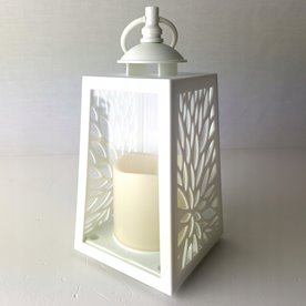 Lampion LED ozdobny na grób do ogrodu Cortina AŻUROWY 20,5cm