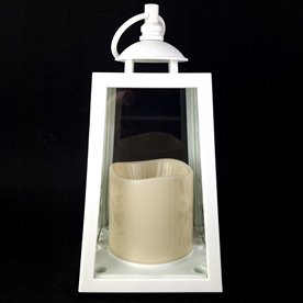 Lampion LED ozdobny na grób do ogrodu Cortina AŻUROWY 20,5cm