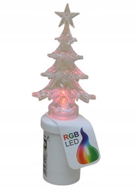 ZNICZ ELEKTRYCZNY ŚWIĄTECZNY wkład LED CHOINKA 17 cm RGB S5 SUBITO