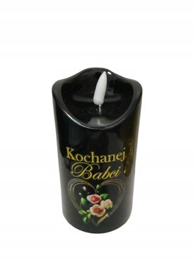 Wkład led do zniczy Cortina 12 cm*7 cm Kochanej Babci