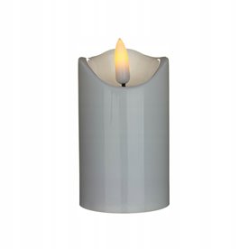 Świeca LED na baterie ciepła barwa 5* 9,5 cm stały płomień
