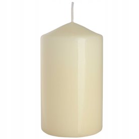 Świeca parafinowa Bezzapachowa Aura Bispol ecru 70/120